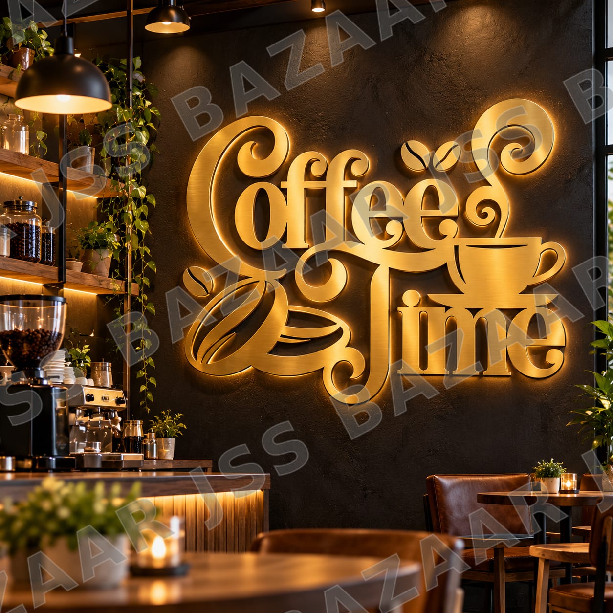 Coffee Time Metal Wall Art - Image 4