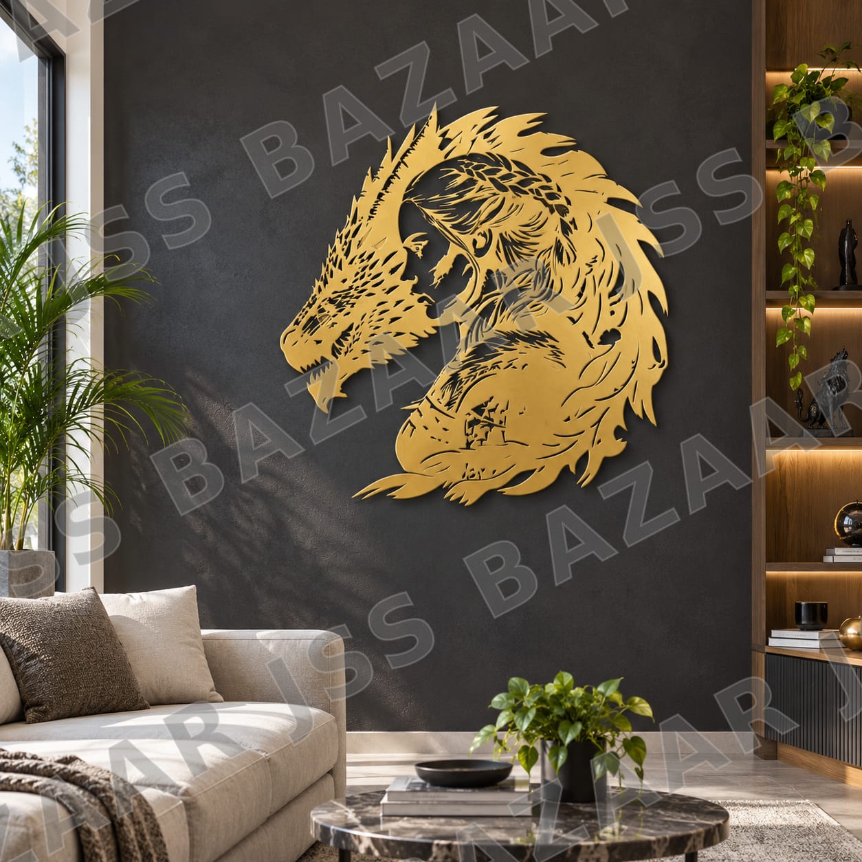 khaleesi with dragon metal wall art - Image 5