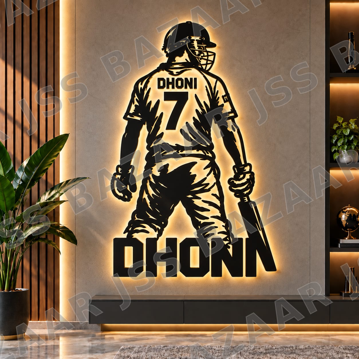 Dhoni 7 Metal Wall Art. - Image 2