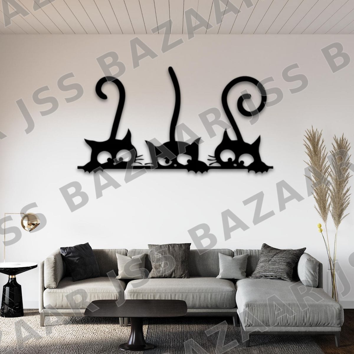 Cat Trio Metal Wall Art - Image 6