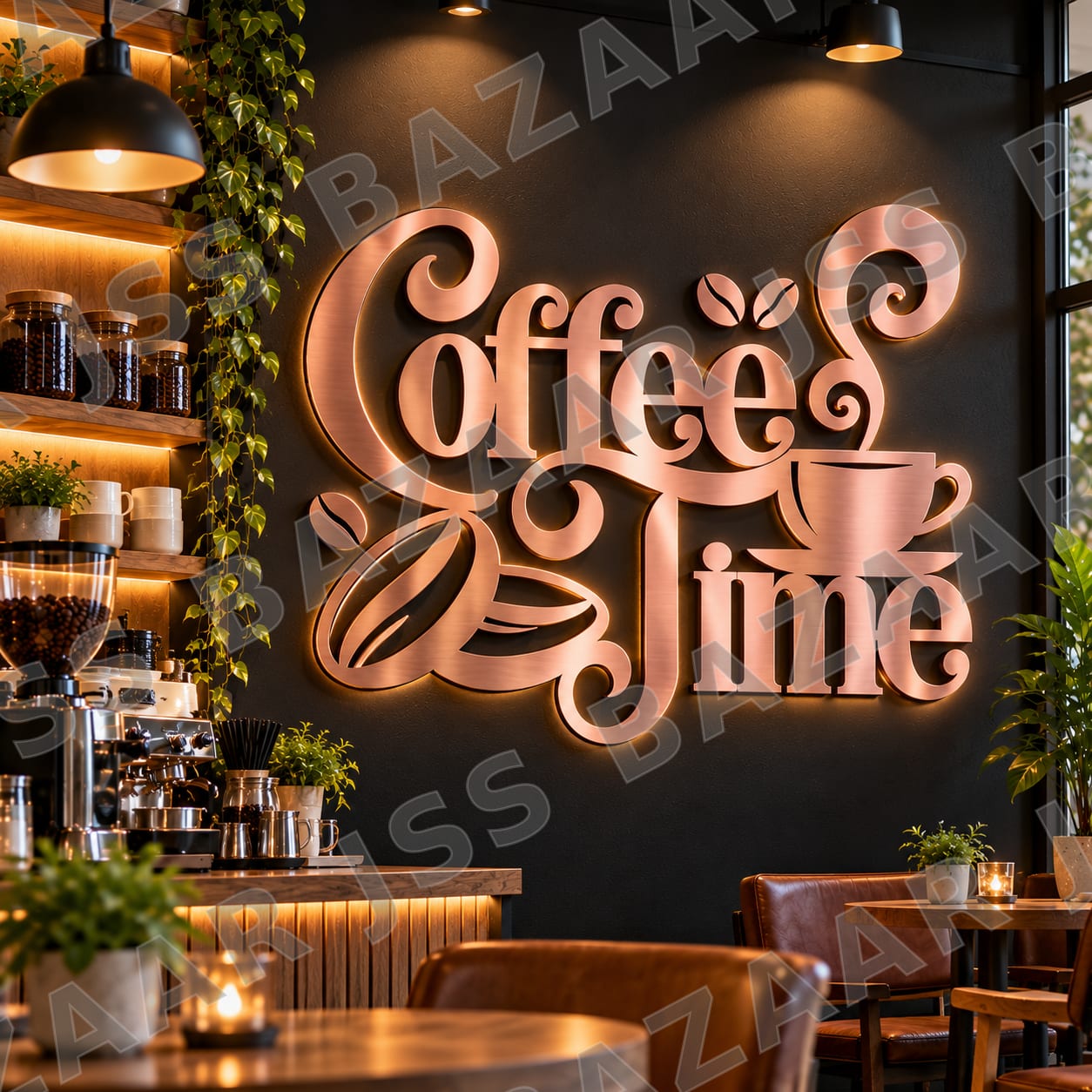 Coffee Time Metal Wall Art - Image 5