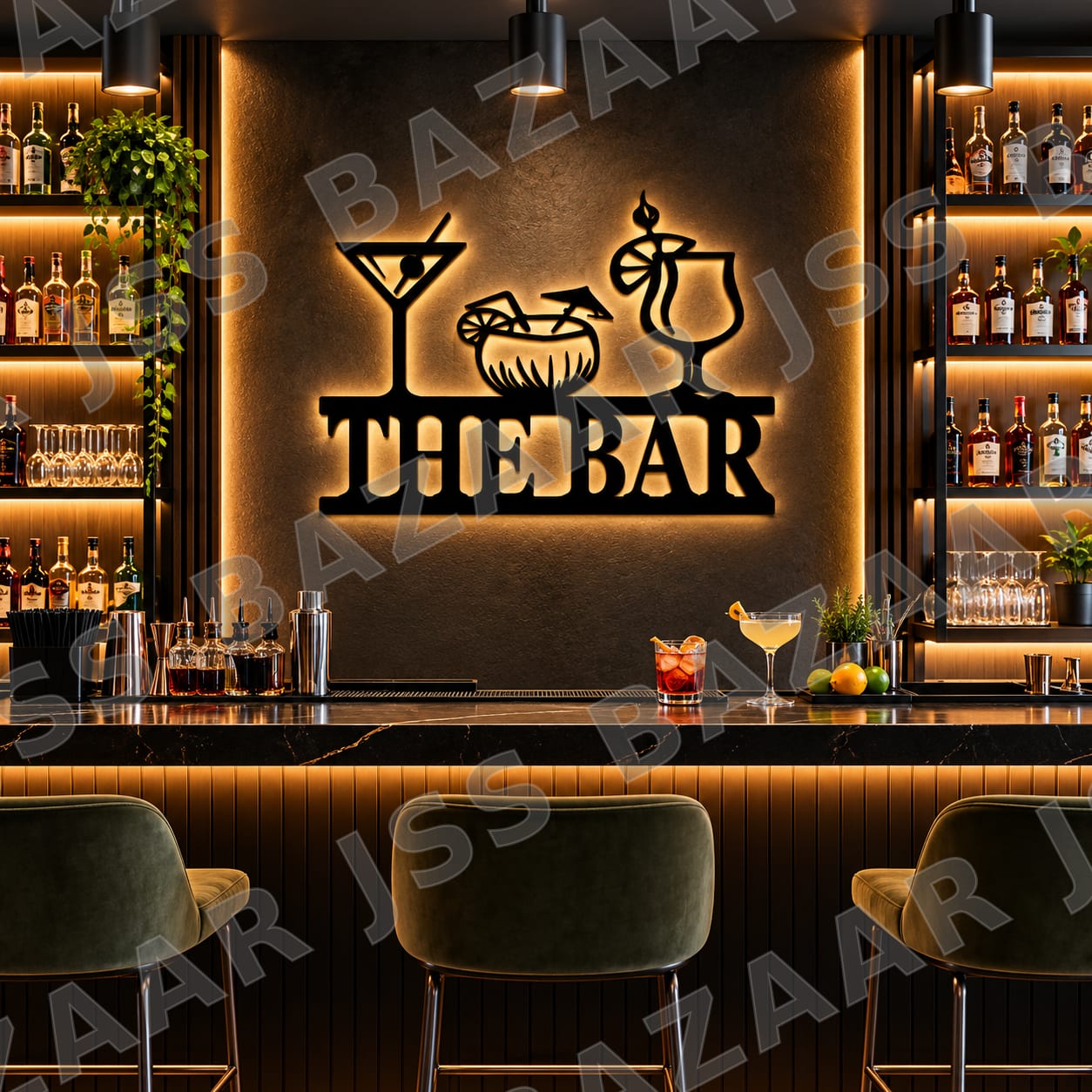 The Bar Metal Wall Art - Image 2