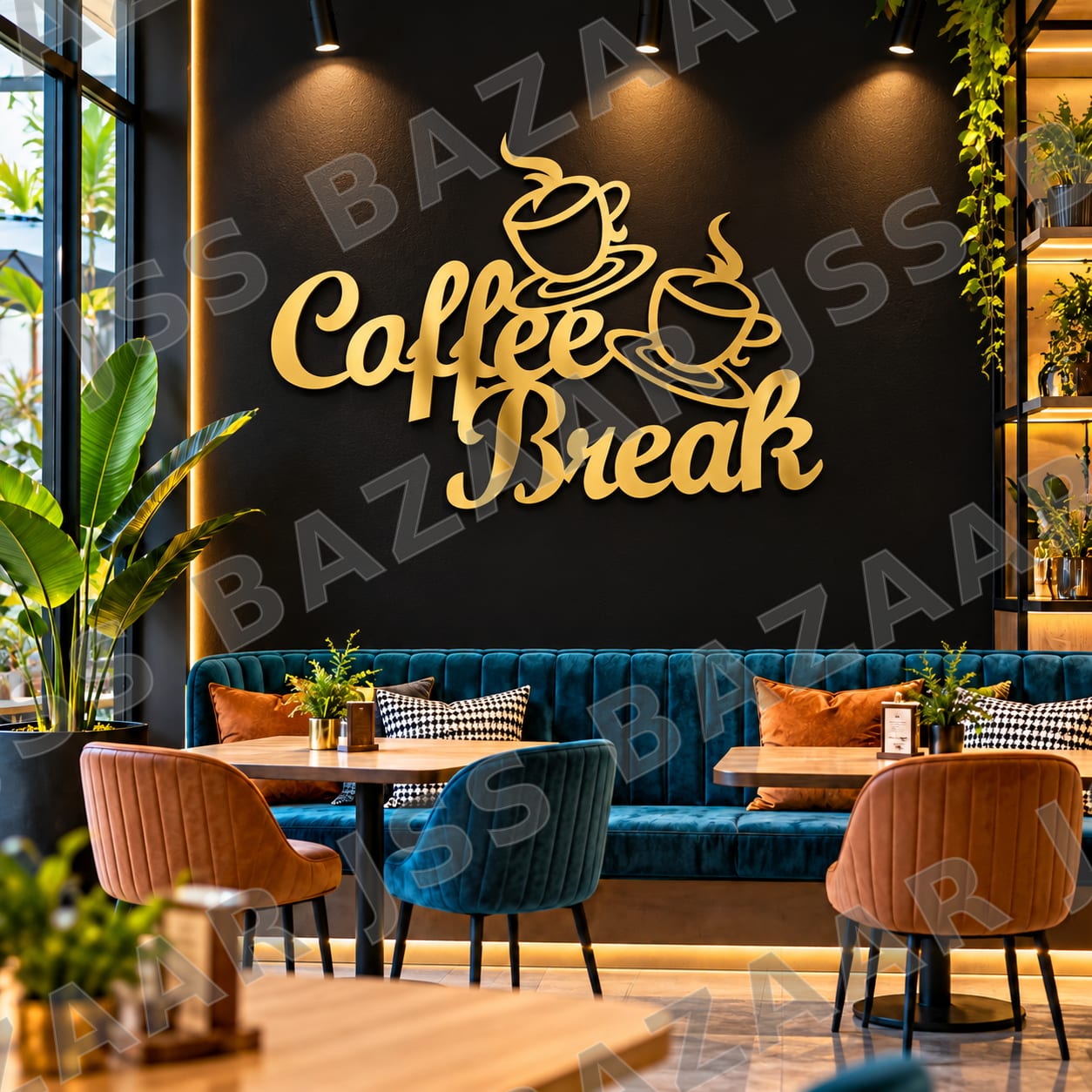 Coffee Break Metal Wall Art - Image 3