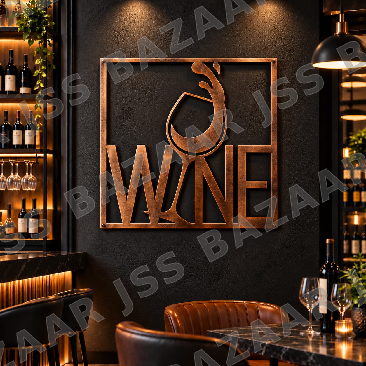 Wine Metal Wall Art. - Image 1
