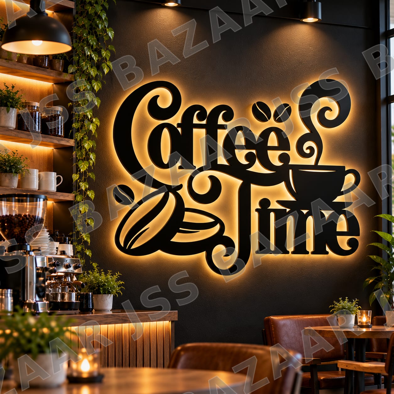 Coffee Time Metal Wall Art - Image 2