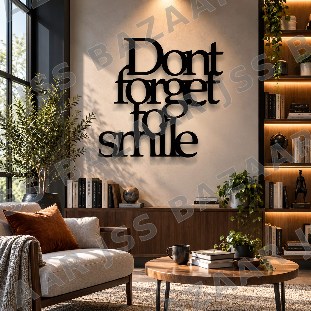 Don't forget to smile metal wall art - Image 5