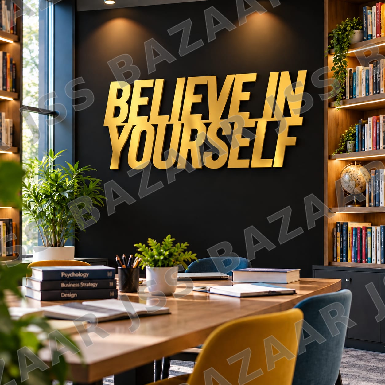 Believe yourself metal wall art - Image 5