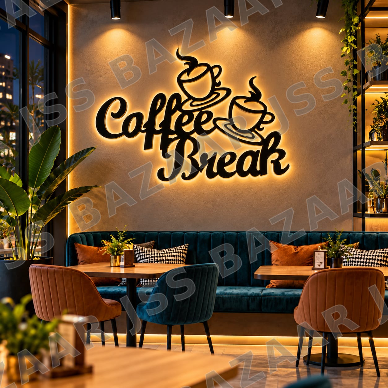 Coffee Break Metal Wall Art - Image 2