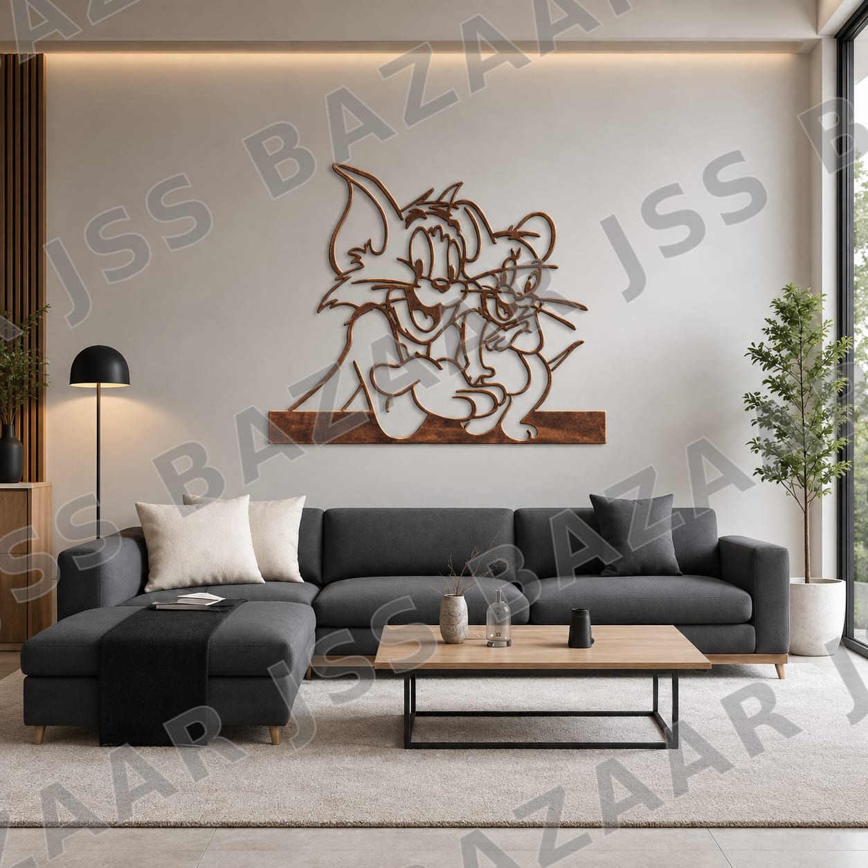 tom-jerry-premium-metal-wall-art - Image 1