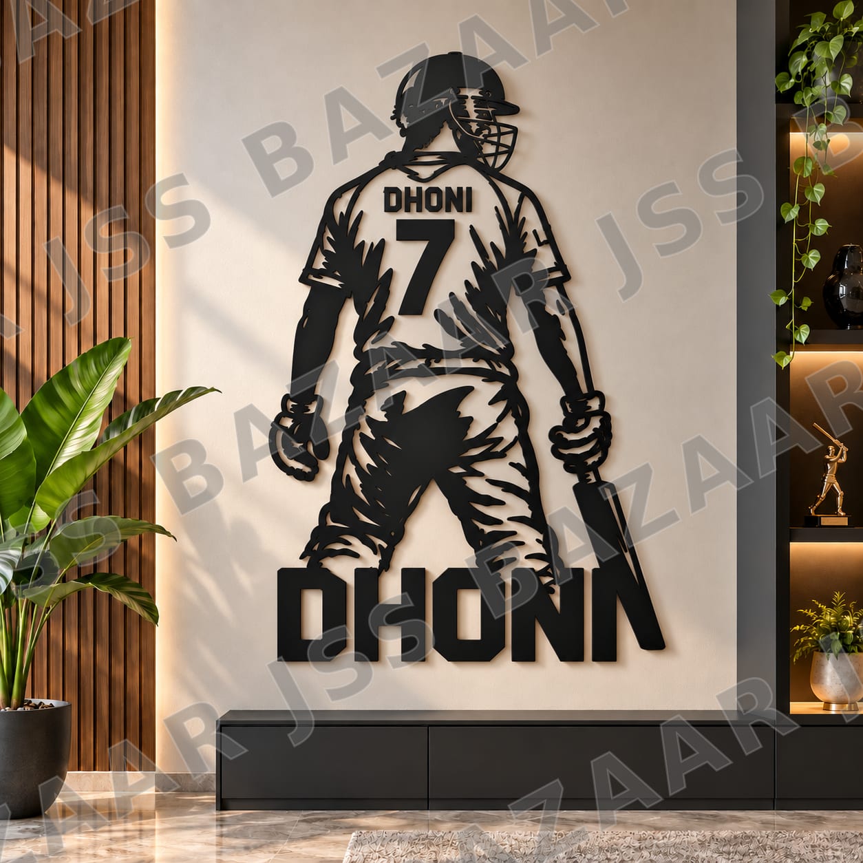 Dhoni 7 Metal Wall Art. - Image 3